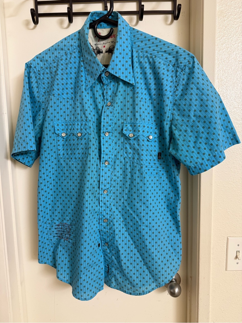 Fender men’s rock & roll button down shirt